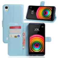 Чехол с визитницей для LG X Style K200DS (голубой) Чехол с визитницей для LG X Style K200DS (голубой)