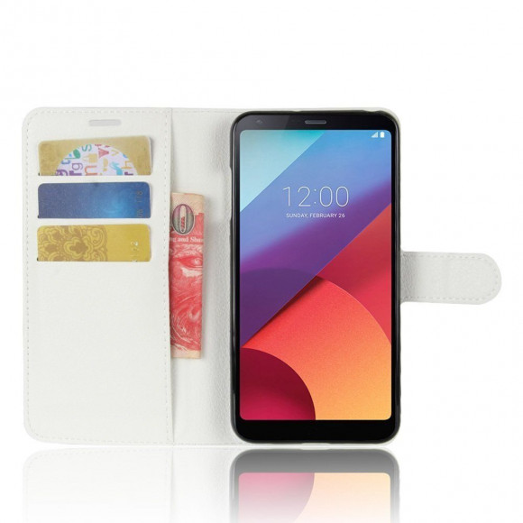 Чехол с визитницей для LG V30 (белый) Чехол с визитницей для LG V30 (белый)