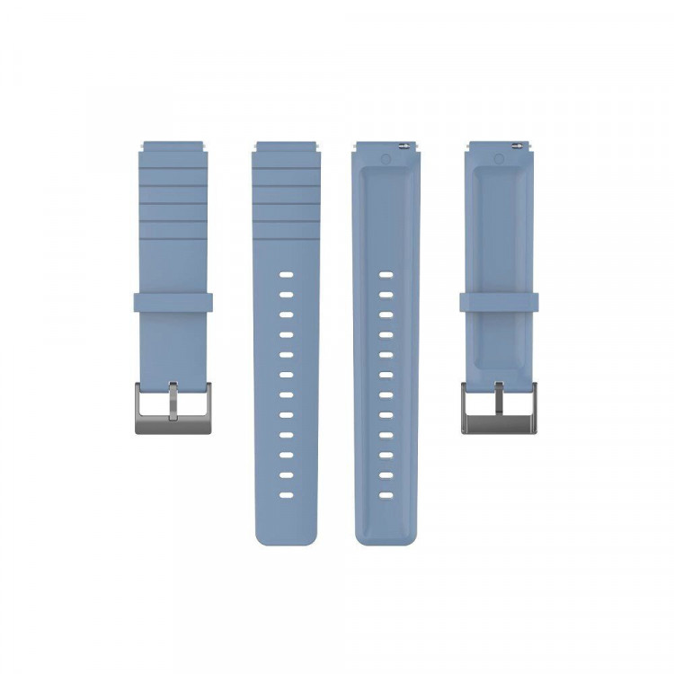 Силиконовый ремешок для часов 18мм (голубой)