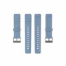 Силиконовый ремешок для часов 18мм (голубой)