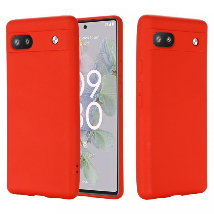 Силиконовый чехол Mobile Shell для Google Pixel 6a (красный)