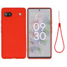 Силиконовый чехол Mobile Shell для Google Pixel 6a (красный)