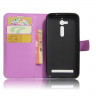 Чехол с визитницей для ASUS ZenFone Go ZB500KL (фиолетовый)