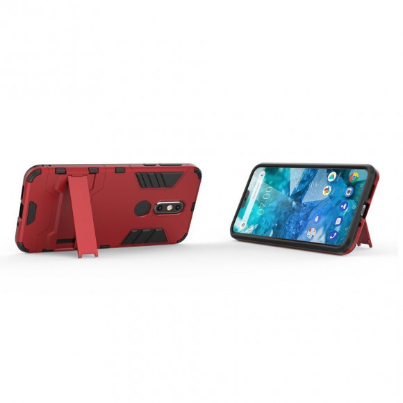 Чехол Duty Armor для Nokia 7.1 (красный) Чехол Duty Armor для Nokia 7.1 (красный)
