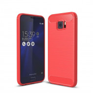 Чехол-накладка Carbon Fibre для Asus Zenfone 4V V520KL (красный) Чехол-накладка Carbon Fibre для Asus Zenfone 4V V520KL (красный)