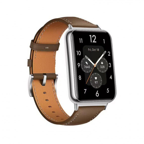 Кожаный ремешок для Huawei Watch Fit 2 (коричневый) Кожаный ремешок для Huawei Watch Fit 2 (коричневый)