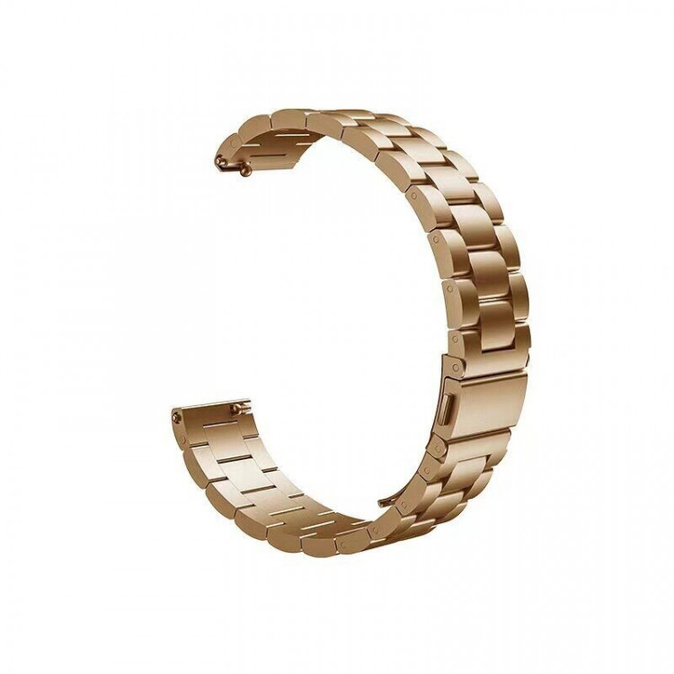 Стальной браслет для Huawei Watch Fit Mini и часов с креплением 16мм (золотой)