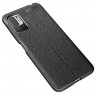 Чехол-накладка Litchi Grain для Poco M3 Pro, Xiaomi Redmi Note 10 5G (черный)