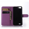 Чехол-книжка с визитницей для ZTE Blade X7 / V6 (фиолетовый)