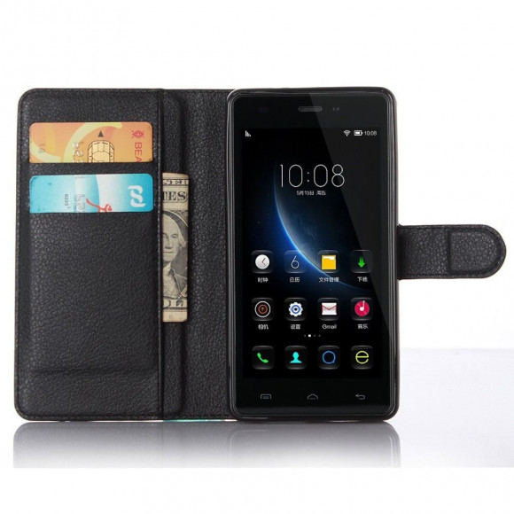 Чехол с визитницей для DOOGEE X5 / X5 Pro (черный) Чехол с визитницей для DOOGEE X5 / X5 Pro (черный)