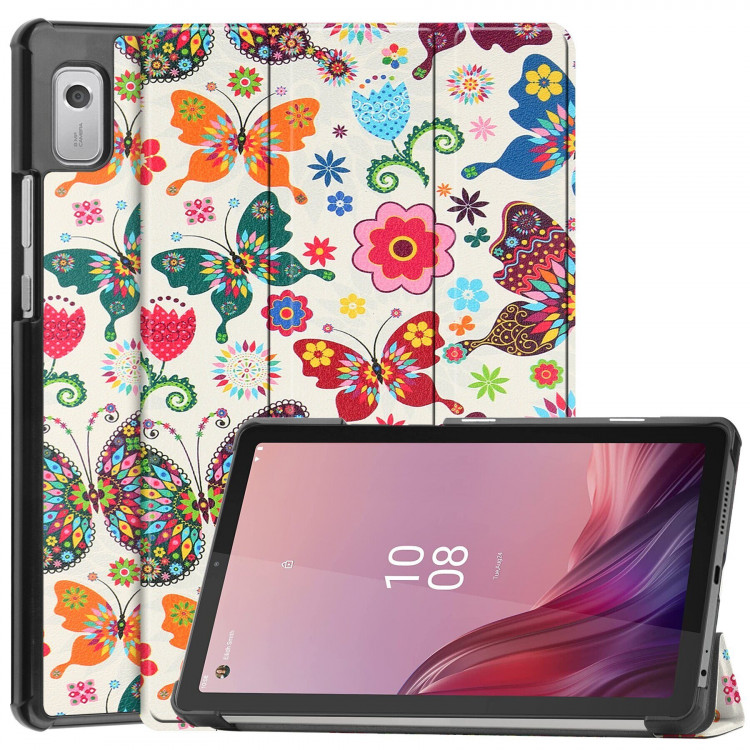 Чехол Smart Case для Lenovo Tab M9, TB310XU, TB310FU (Colorful Butterflies)