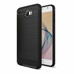 Чехол-накладка Carbon Fibre для Samsung Galaxy J7 Prime SM-G610F/DS (черный) (On7 2016 SM-G6100)