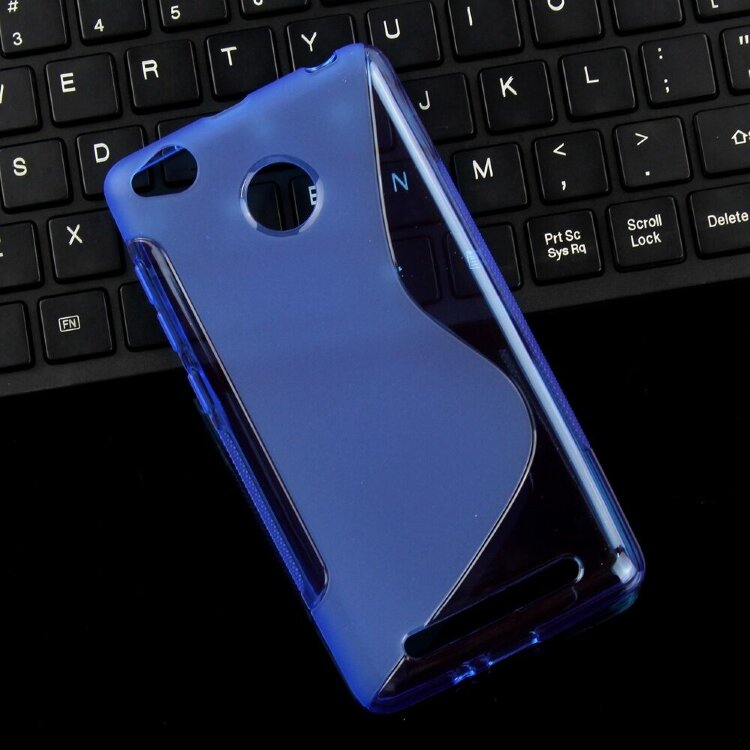 Нескользящий чехол для Xiaomi Redmi 3 / 3s / 3 Pro (голубой)