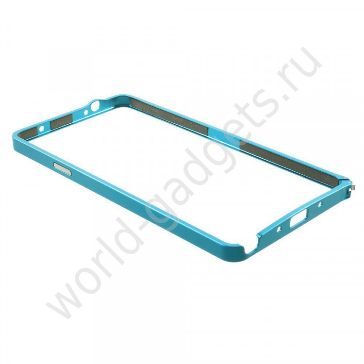 Металлический бампер LOVE MEI для Samsung Galaxy Note 4 (голубой)