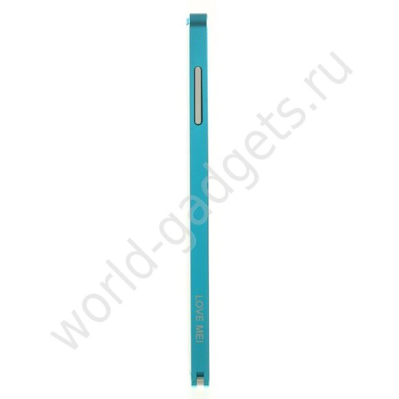 Металлический бампер LOVE MEI для Samsung Galaxy Note 4 (голубой)