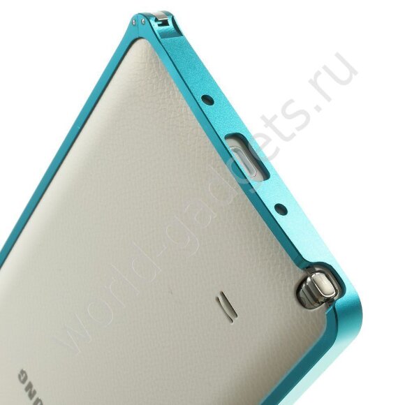 Металлический бампер LOVE MEI для Samsung Galaxy Note 4 (голубой)