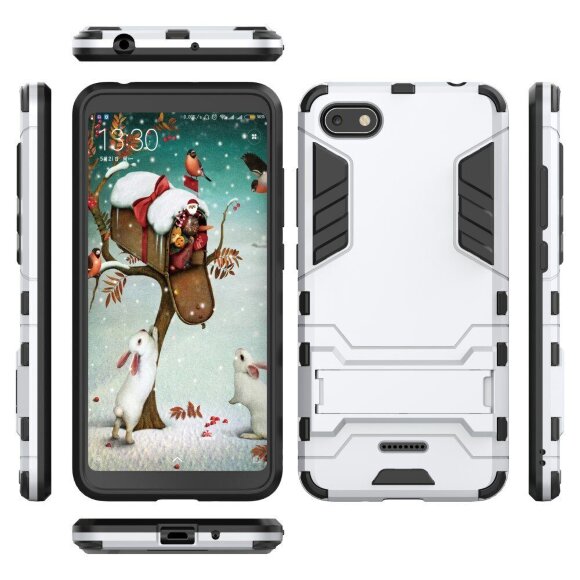 Чехол Duty Armor для Xiaomi Redmi 6A (серебряный) Чехол Duty Armor для Xiaomi Redmi 6A (серебряный)