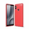 Чехол-накладка Carbon Fibre для Xiaomi Redmi Note 5 / 5 Pro (красный)