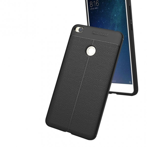 Чехол-накладка Litchi Grain для Xiaomi Mi Max 2 (черный) Чехол-накладка Litchi Grain для Xiaomi Mi Max 2 (черный)