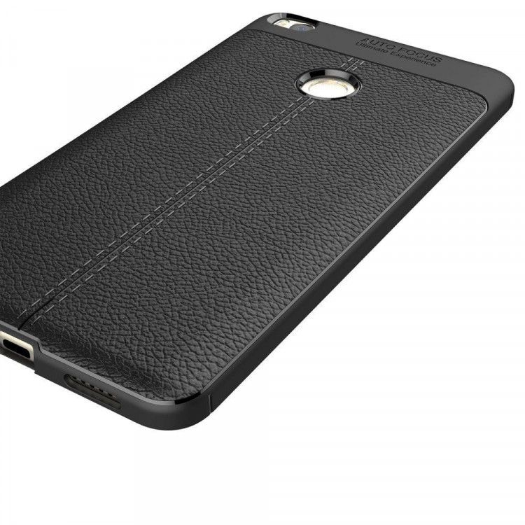 Чехол-накладка Litchi Grain для Xiaomi Mi Max 2 (черный)