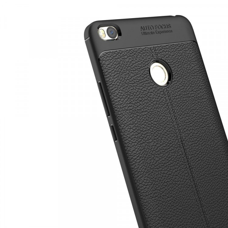 Чехол-накладка Litchi Grain для Xiaomi Mi Max 2 (черный)