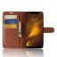 Чехол с визитницей для Xiaomi Pocophone F1 / Poco F1 (коричневый)