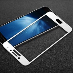Защитное стекло 3D для Samsung Galaxy C5 Pro (белый)