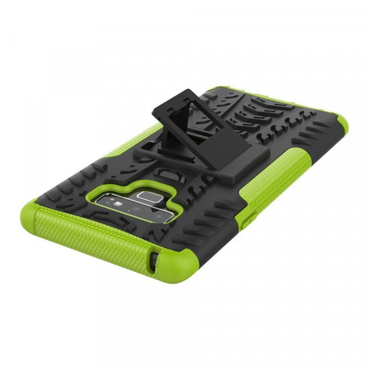 Чехол Hybrid Armor для Samsung Galaxy Note 9 (черный + зеленый)