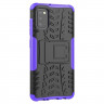 Чехол Hybrid Armor для Samsung Galaxy A41 (черный + фиолетовый)
