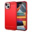 Чехол-накладка Carbon Fibre для iPhone 15 Plus (красный)