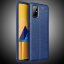 Чехол-накладка Litchi Grain для Samsung Galaxy M51 (темно-синий)