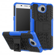 Чехол Hybrid Armor для Huawei Y5 2017 / Y6 2017 (черный + голубой) Чехол Hybrid Armor для Huawei Y5 2017 / Y6 2017 (черный + голубой)