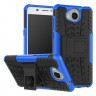 Чехол Hybrid Armor для Huawei Y5 2017 / Y6 2017 (черный + голубой)