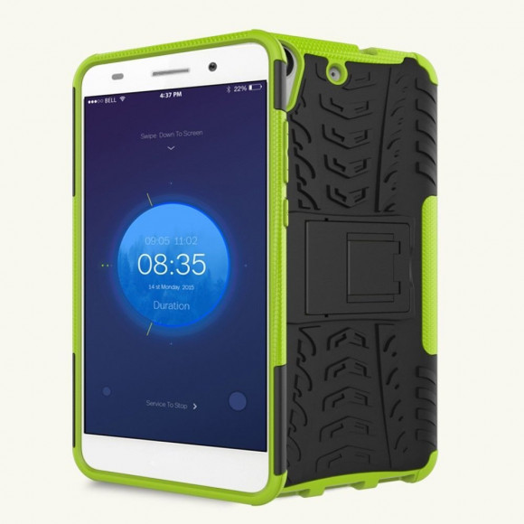 Чехол Hybrid Armor для Huawei Y6 II (черный + зеленый) Чехол Hybrid Armor для Huawei Y6 II (черный + зеленый)