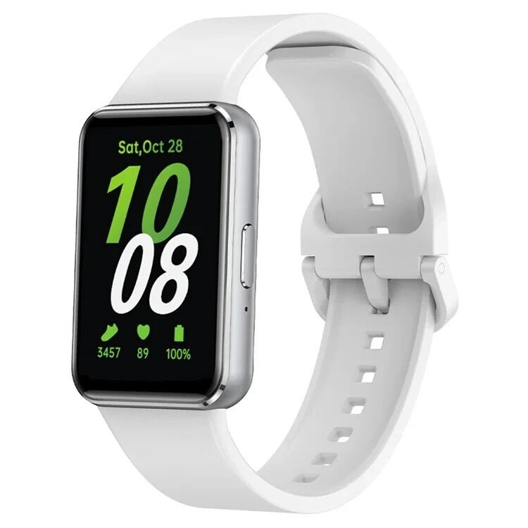 Силиконовый ремешок для Samsung Galaxy Fit 3 SM-R390 (белый)