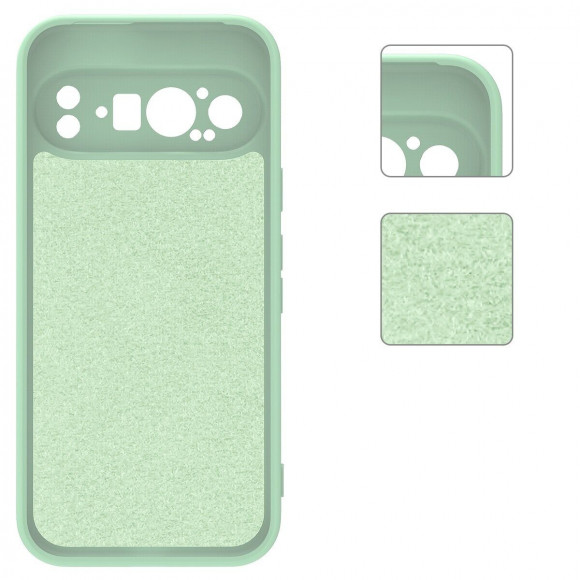 Силиконовый чехол Mobile Shell для Google Pixel 9 Pro (зеленый)