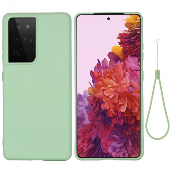 Силиконовый чехол Mobile Shell для Samsung Galaxy S21 Ultra (зеленый) Силиконовый чехол Mobile Shell для Samsung Galaxy S21 Ultra (зеленый)