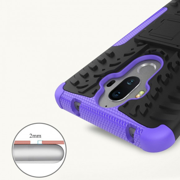 Чехол Hybrid Armor для Huawei Mate 9 (черный + фиолетовый)