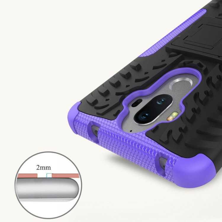 Чехол Hybrid Armor для Huawei Mate 9 (черный + фиолетовый)