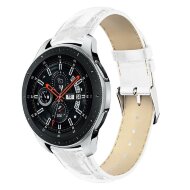 Кожаный ремешок Crocodile Texture для Samsung Gear S3 Frontier / S3 Classic / Galaxy Watch 46мм / Watch 3 (45мм) (белый) Кожаный ремешок Crocodile Texture для Samsung Gear S3 Frontier / S3 Classic / Galaxy Watch 46мм / Watch 3 (45мм) (белый)