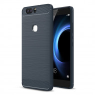 Чехол-накладка Carbon Fibre для Huawei Honor V8 (темно-синий) Чехол-накладка Carbon Fibre для Huawei Honor V8 (темно-синий)
