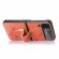 Кожаный чехол для Samsung Galaxy Z Flip 4 (оранжевый)