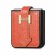 Кожаный чехол для Samsung Galaxy Z Flip 4 (оранжевый)