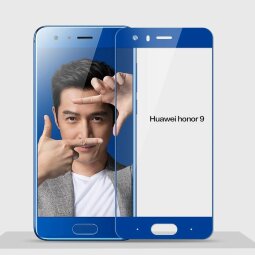 Защитное стекло 3D для Huawei Honor 9 (синий)