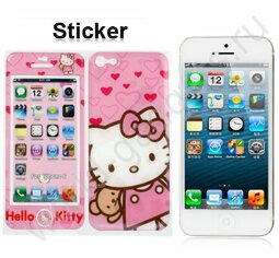 Пленка Hello Kitty Style для iPhone 5 (розовая)