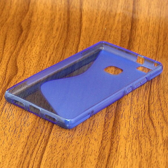 Нескользящий чехол для Huawei P9 Lite (голубой) Нескользящий чехол для Huawei P9 Lite (голубой)