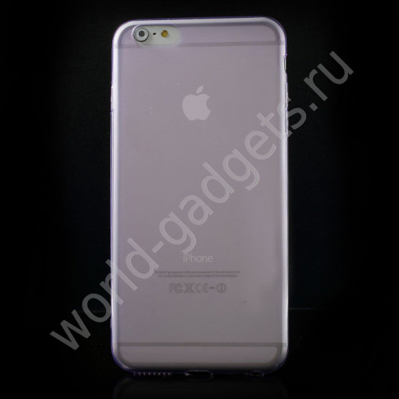 Чехол из мягкого пластика для iPhone 6 Plus (фиолетовый) Чехол из мягкого пластика для iPhone 6 Plus (фиолетовый)