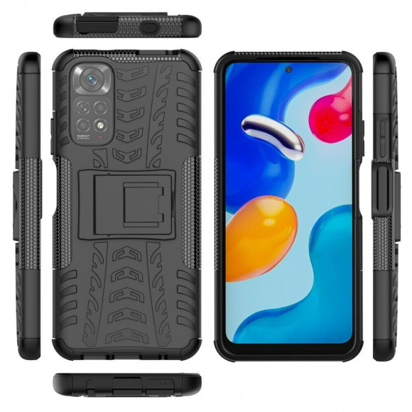Чехол Hybrid Armor для Xiaomi Redmi Note 11 / Redmi Note 11S (черный) Чехол Hybrid Armor для Xiaomi Redmi Note 11 / Redmi Note 11S (черный)
