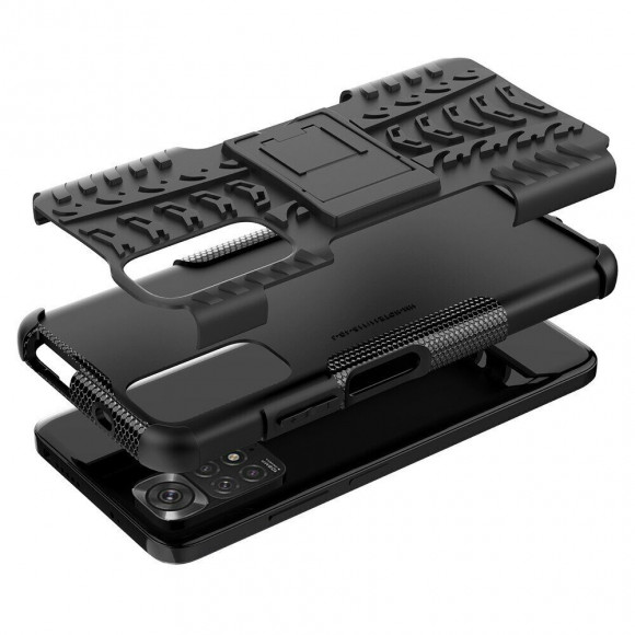 Чехол Hybrid Armor для Xiaomi Redmi Note 11 / Redmi Note 11S (черный) Чехол Hybrid Armor для Xiaomi Redmi Note 11 / Redmi Note 11S (черный)