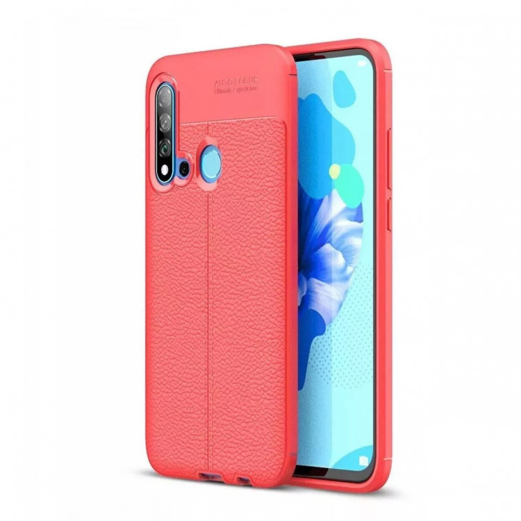 Чехол-накладка Litchi Grain для Huawei P20 lite (2019) / nova 5i (красный)